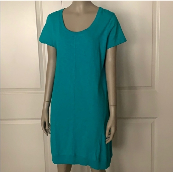 J. Jill Dresses & Skirts - J. Jill Teal Dress T-shirt Size Medium
